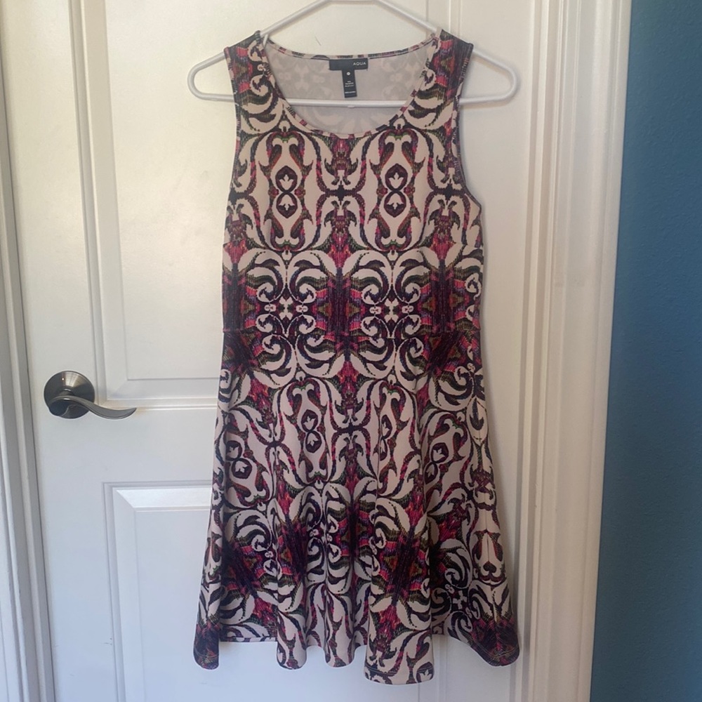 Aqua skater dress